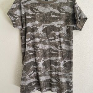 Eddie Bauer Camo Mini Dress - Olive and‎ Gray